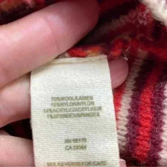 Free people fair isle alpine wool knit tank top sweater Fairycore size small - Picture 6 of 6